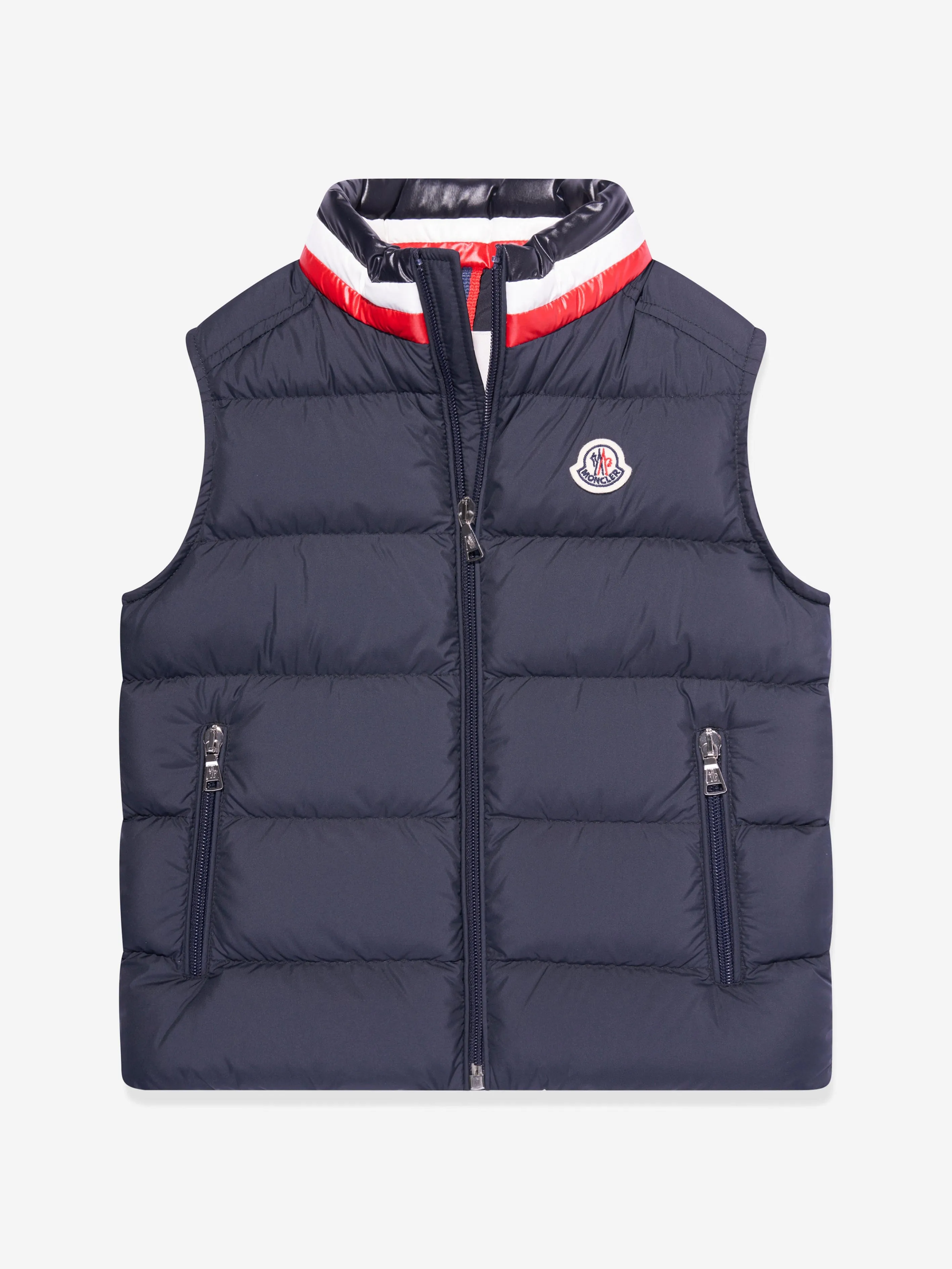 Moncler Enfant Boys Down Padded Merab Gilet in Navy