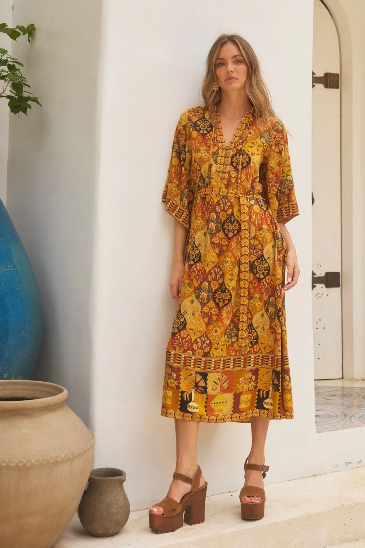 Montana Midi Dress - Desert Night