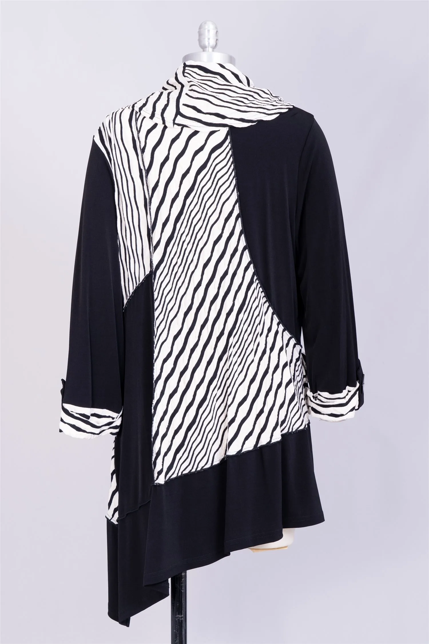 Moonlight 7932 Print Knit Tunic Top