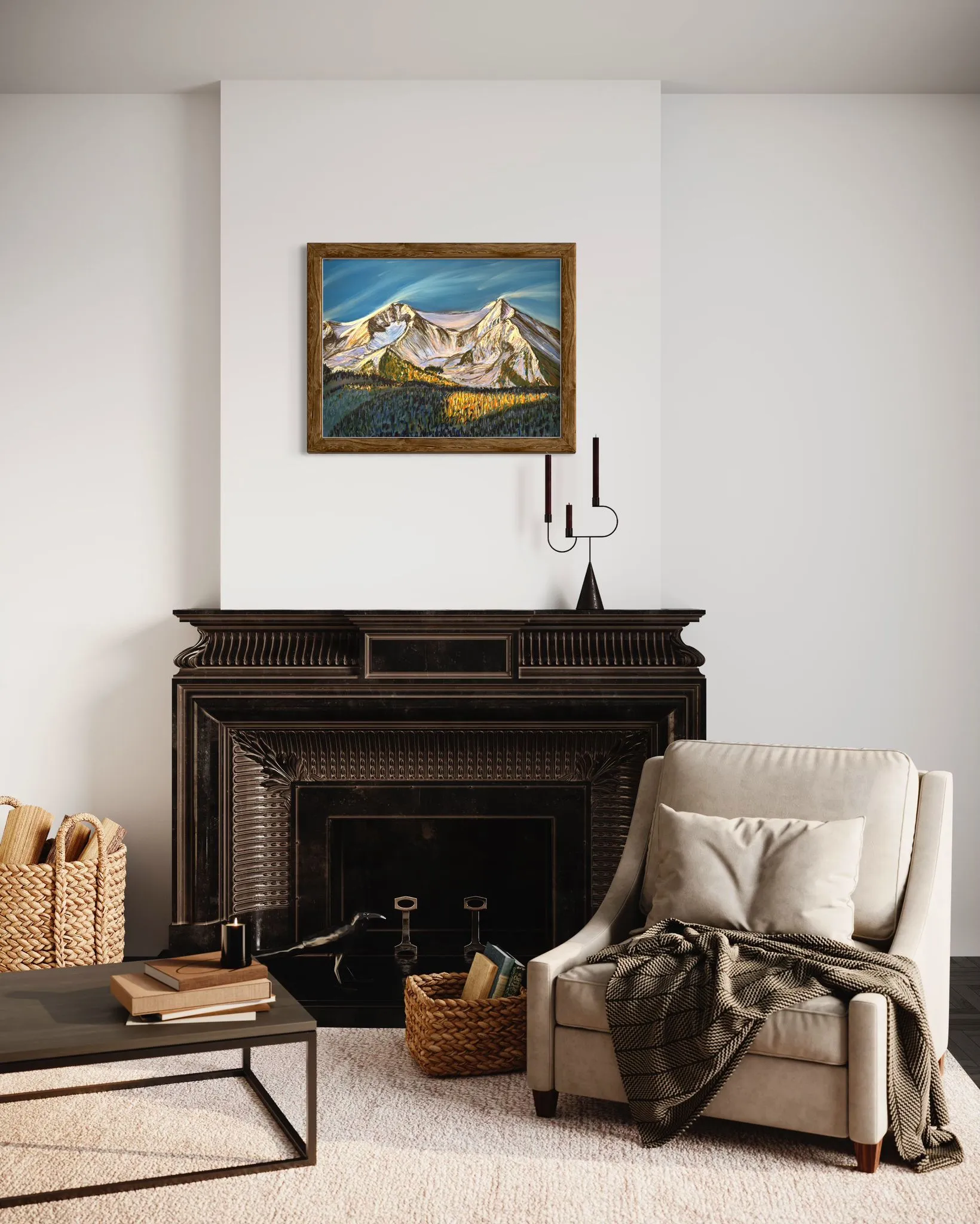 Mount Sopris Soft Pastels Painting