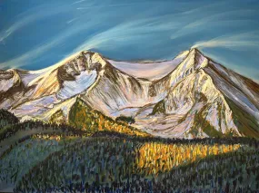 Mount Sopris Soft Pastels Painting