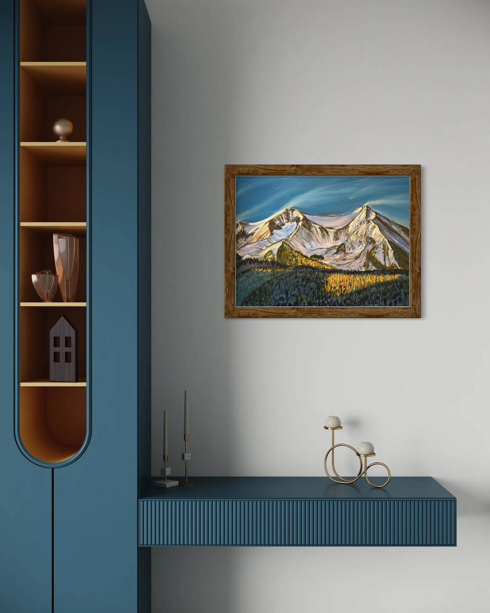 Mount Sopris Soft Pastels Painting