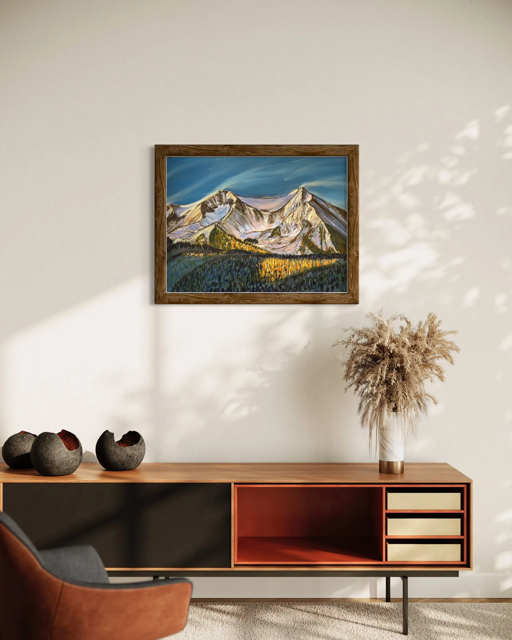 Mount Sopris Soft Pastels Painting