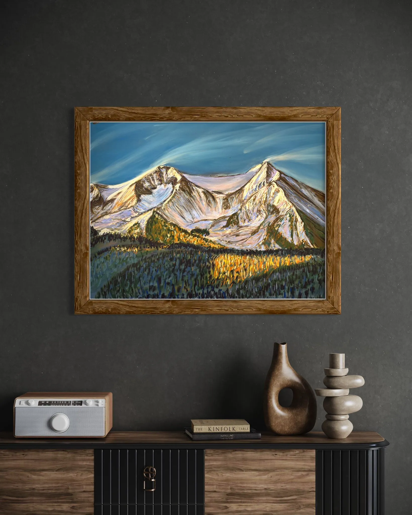 Mount Sopris Soft Pastels Painting