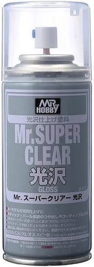 Mr. Hobby B513 Mr. Super Clear Gloss Top Coat Spray Paint 170ml