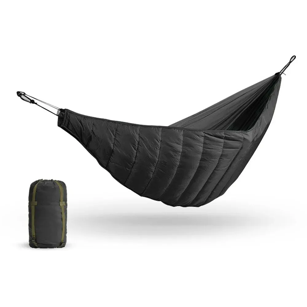 Multifunctional Hammock Underquilt Sleeping Bag Outdoor Winter Warm Hammock Under Blanket Poncho for Camping Traveling Swing