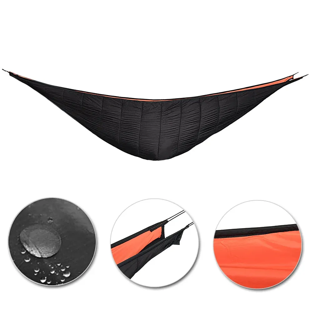 Multifunctional Hammock Underquilt Sleeping Bag Outdoor Winter Warm Hammock Under Blanket Poncho for Camping Traveling Swing