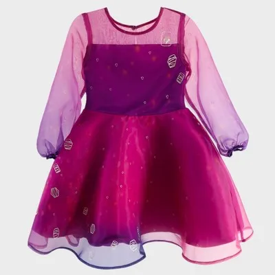 New - Girls' Disney Rapunzel A-Line Fancy Dress - Purple 4 - Disney Store