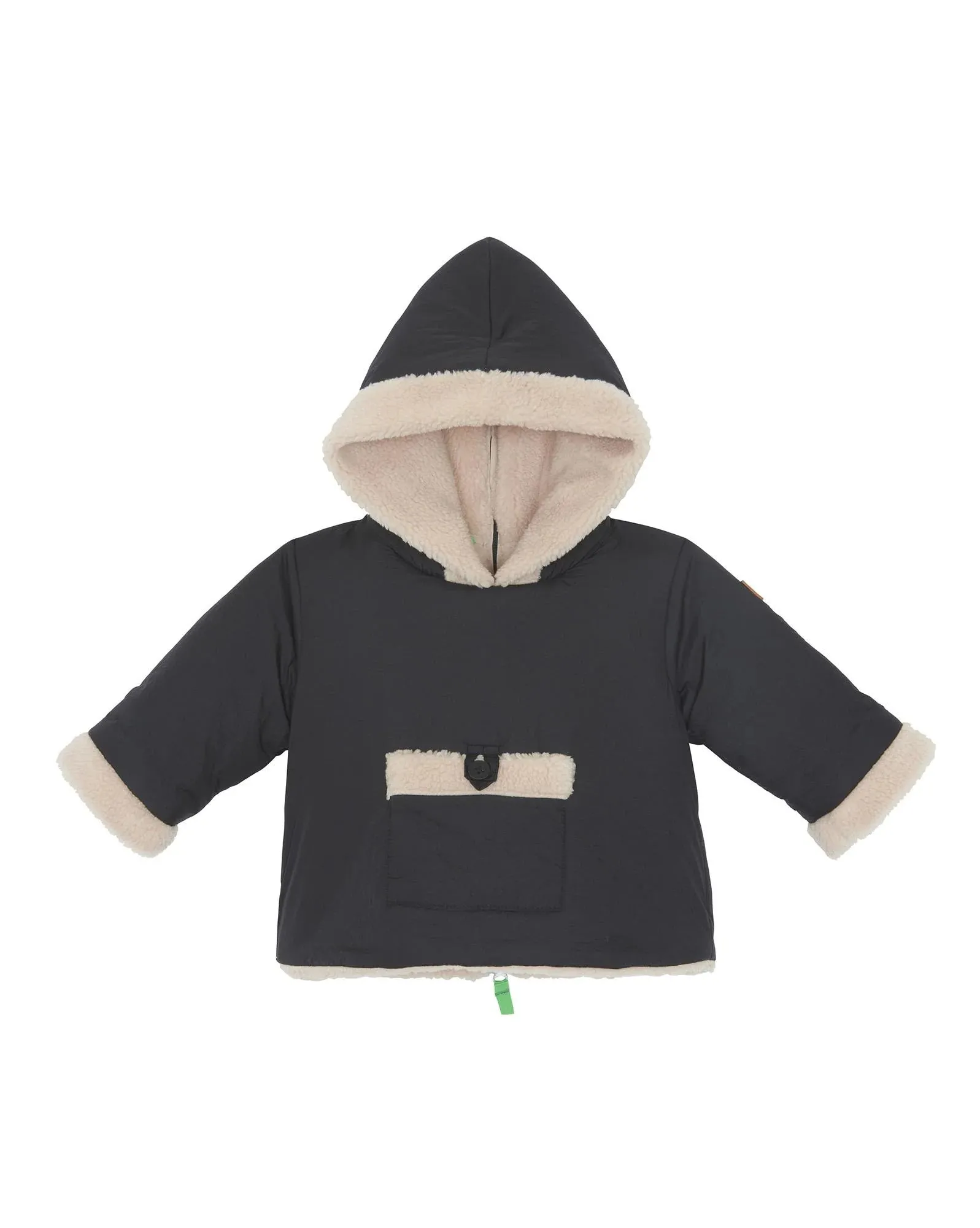 Nylon Baby Coat in Noir