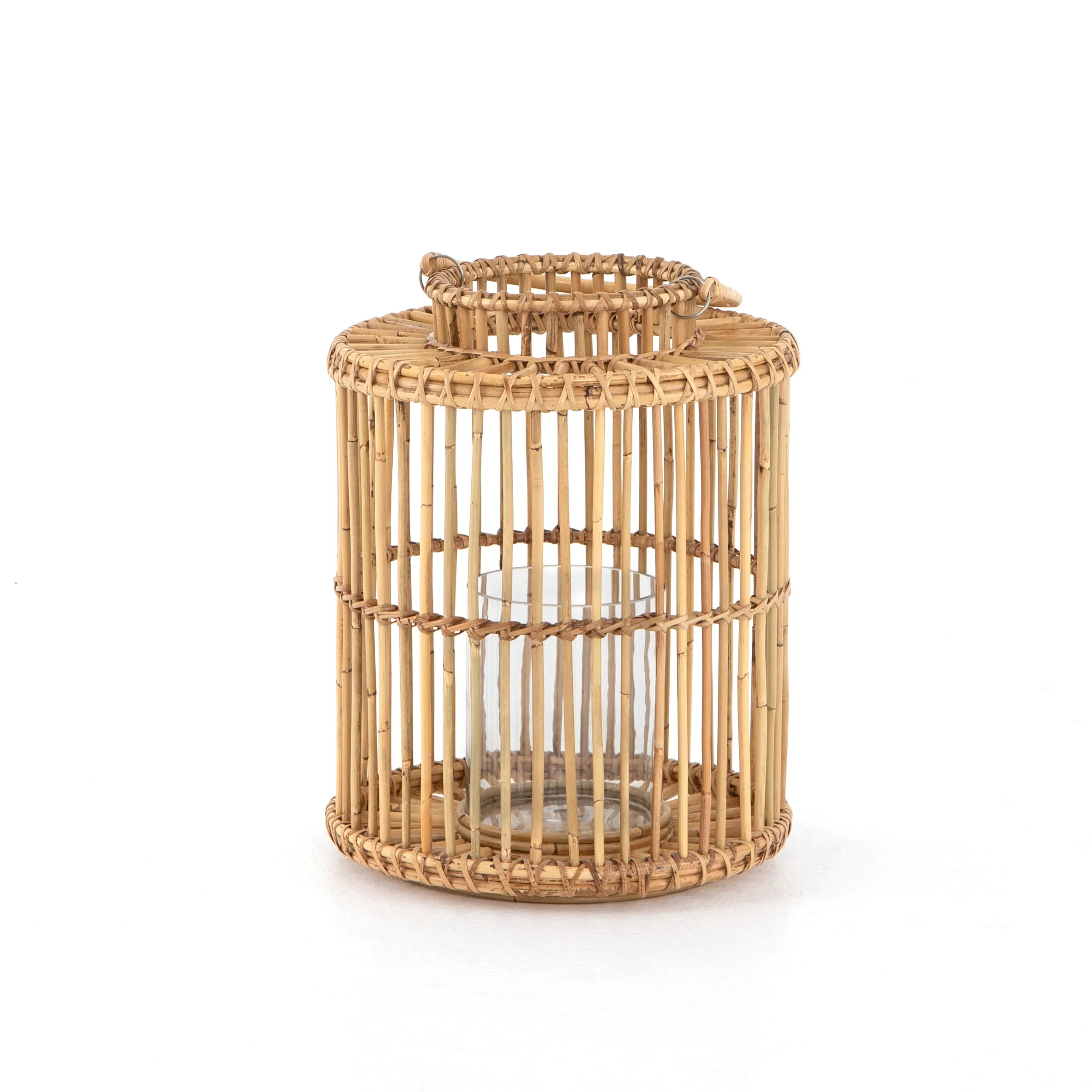 Orange Peel Rattan Lantern