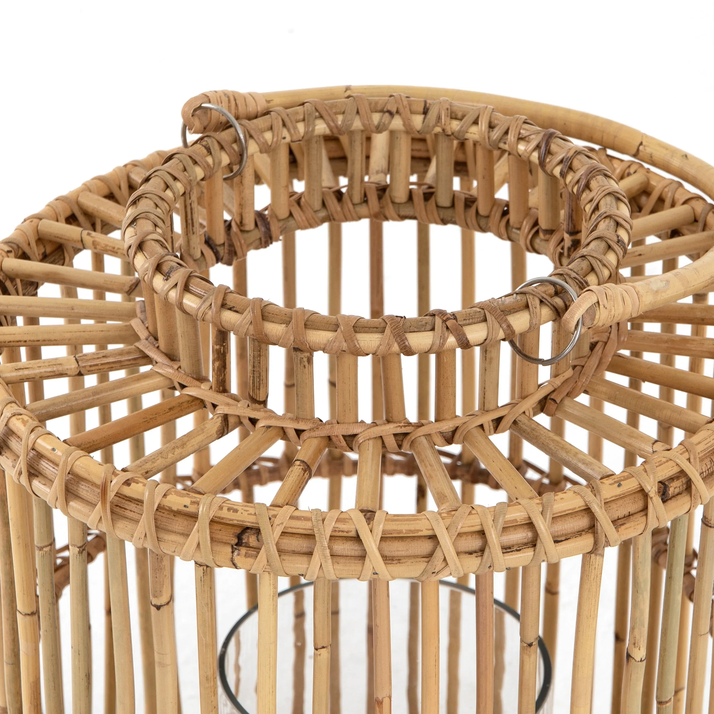 Orange Peel Rattan Lantern