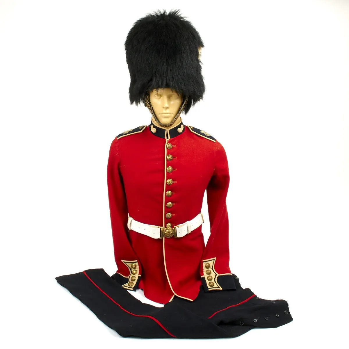 Original British Grenadier Guards Uniform Set with Bearskin Helmet - Kings Crown 1930s