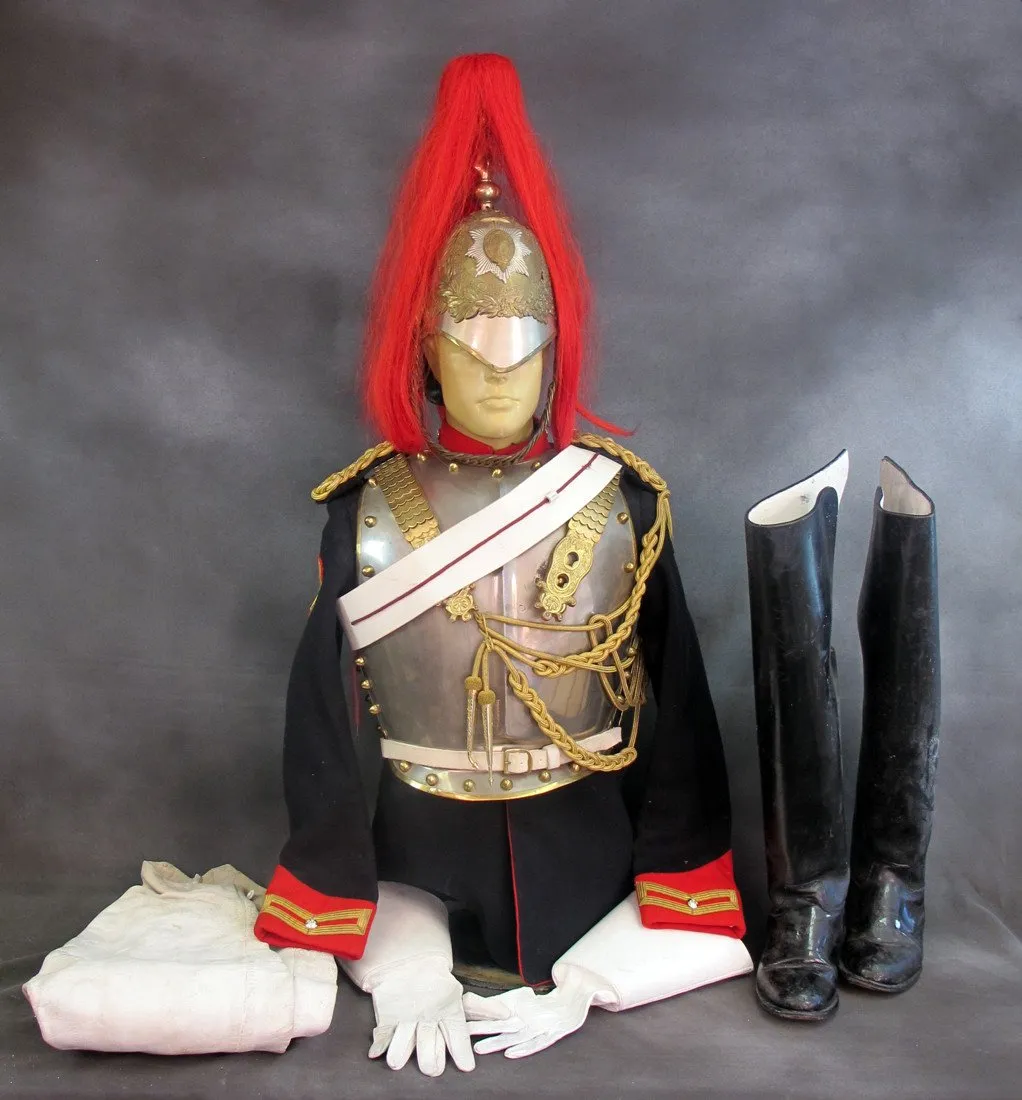 Original British Household Cavalry Royal Horse Guard Trooper Uniform Set, Circa 1955