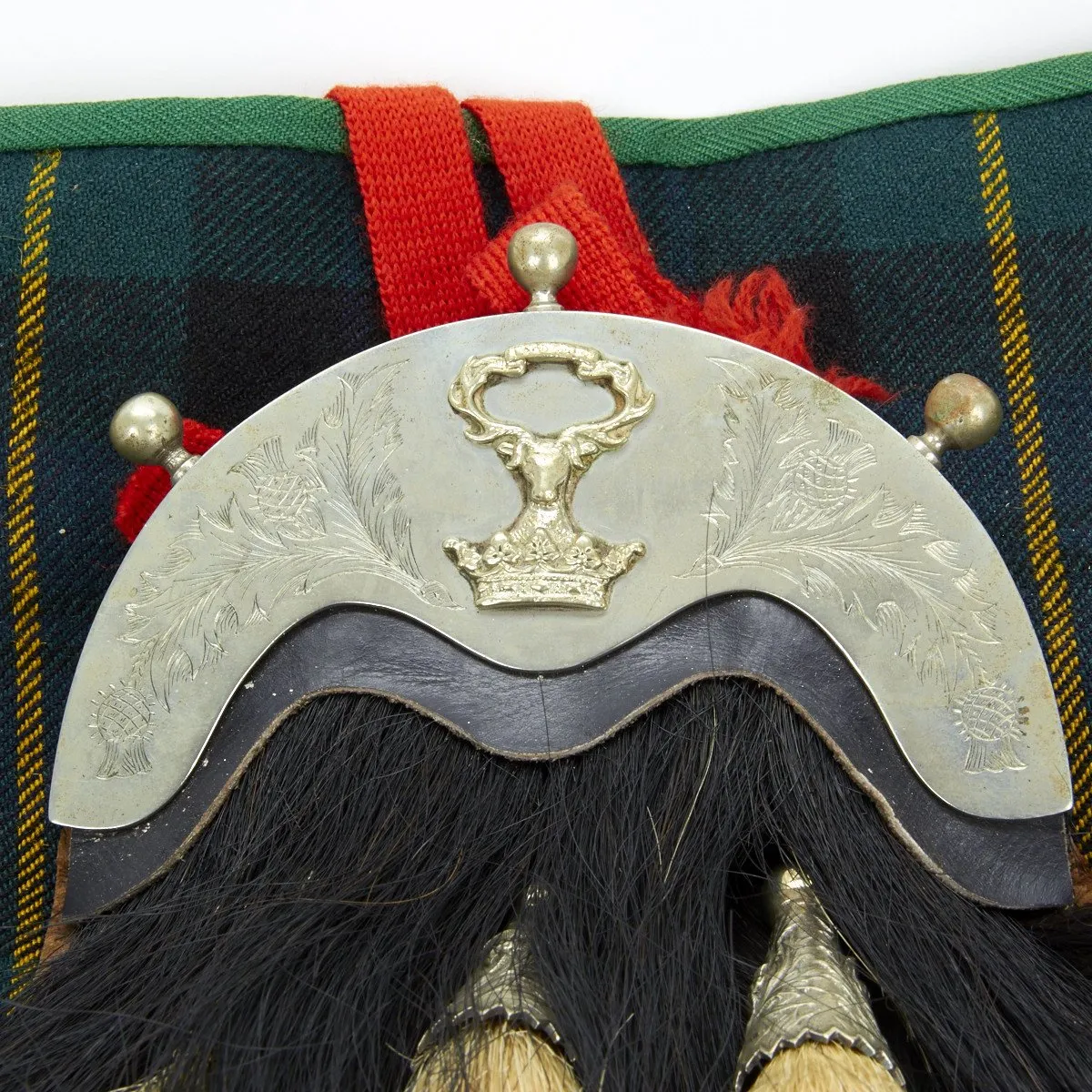 Original British Pre-WWI Gordon Highlanders Uniform Set with Original Bagpipes