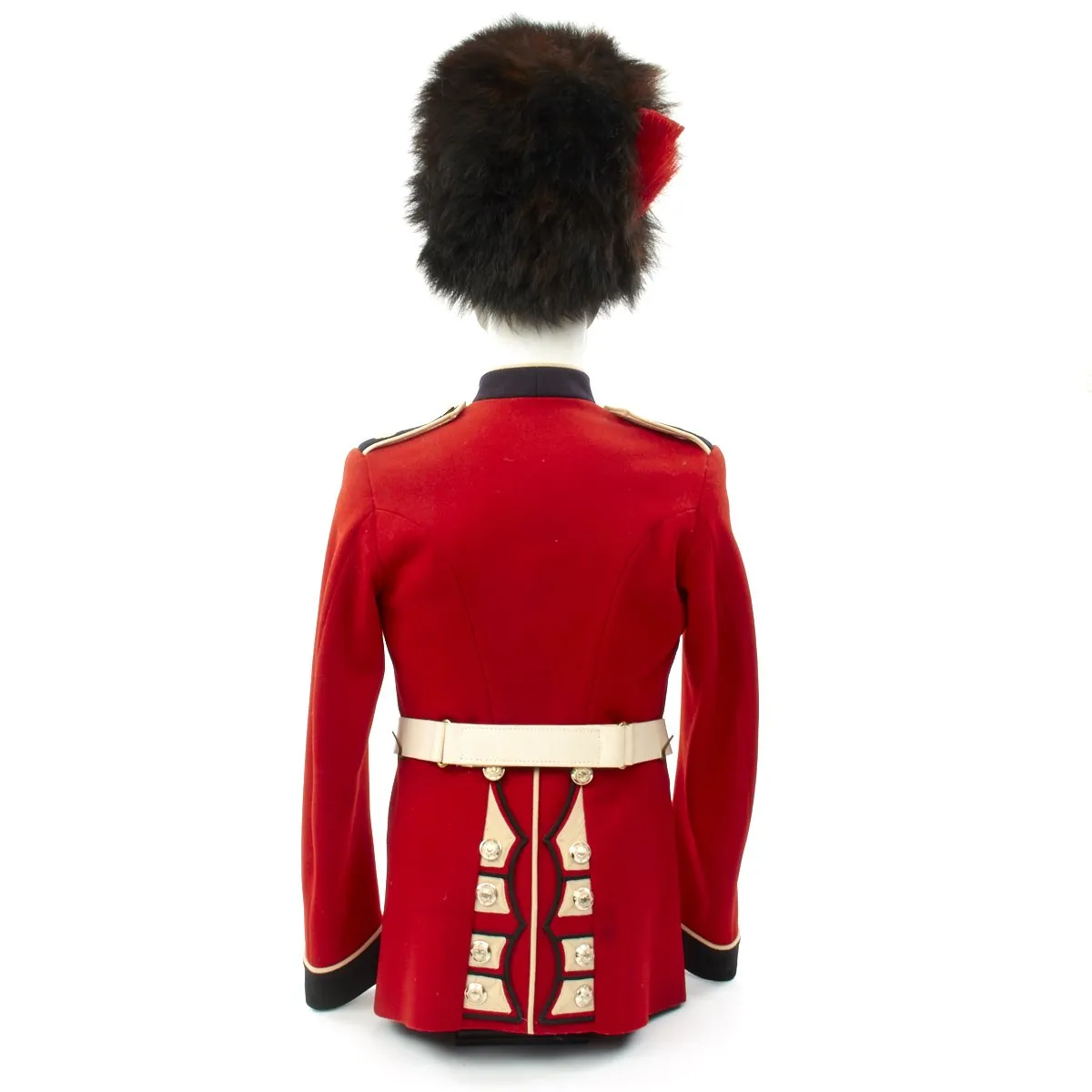 Original British Queen's Coldstream Guards Uniform Set with Bearskin Helmet - Recent Issue