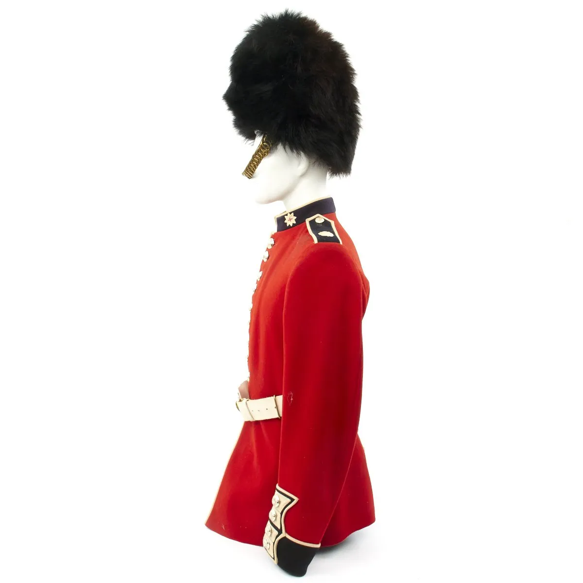 Original British Queen's Coldstream Guards Uniform Set with Bearskin Helmet - Recent Issue