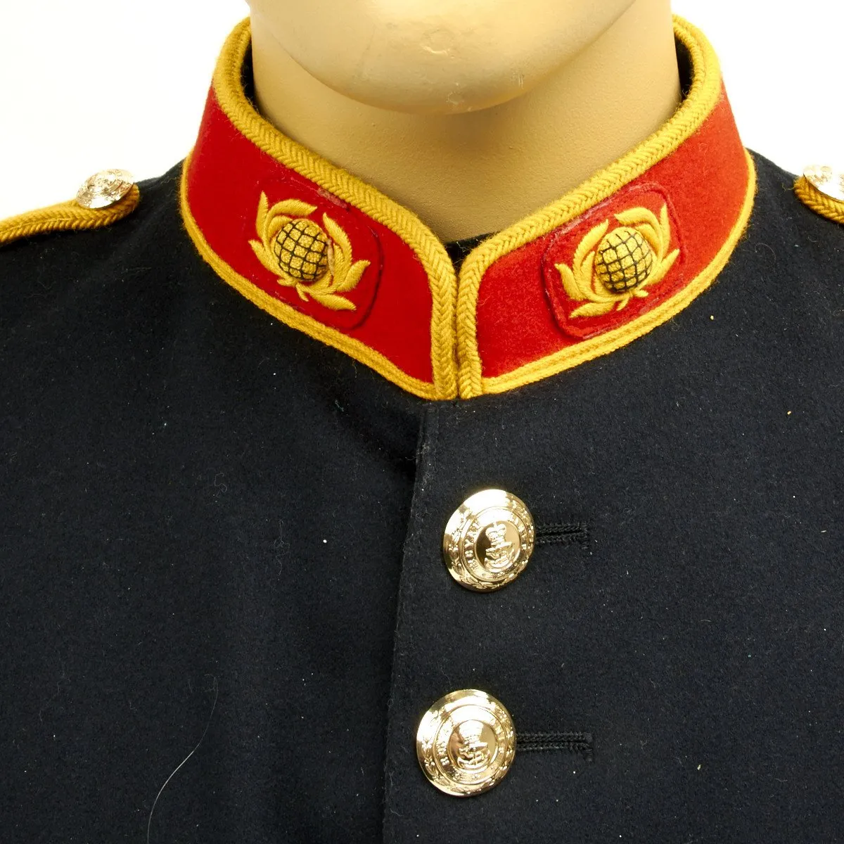 Original British Royal Marines Uniform Set with Sun Helmet