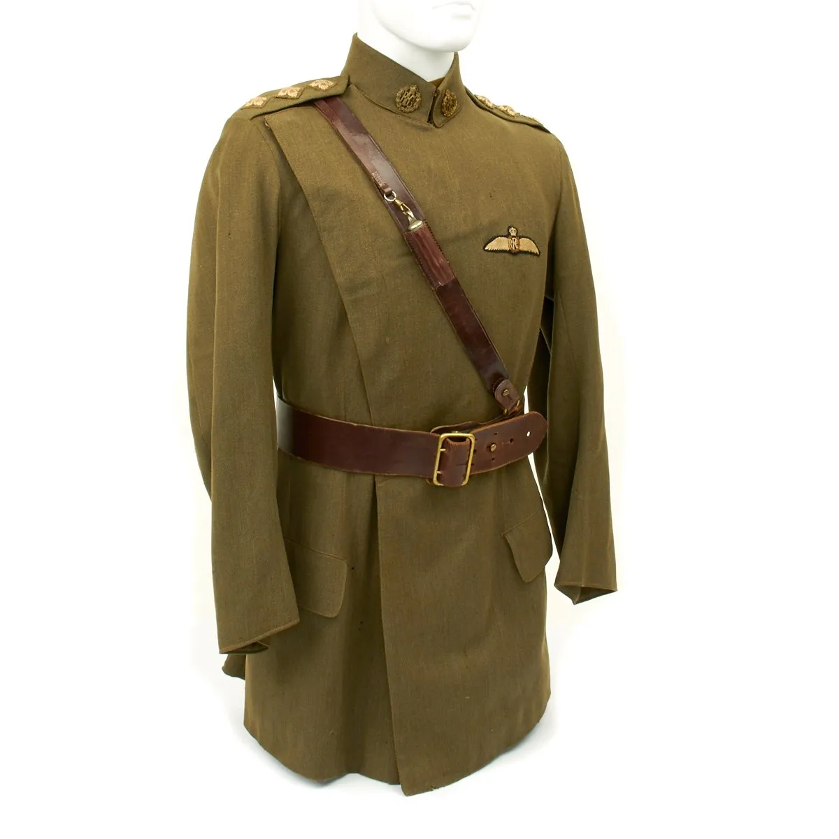 Original British WWI RFC 62nd Squadron Flight Commander Captain Stewart Kennedy MC Named Uniform Set