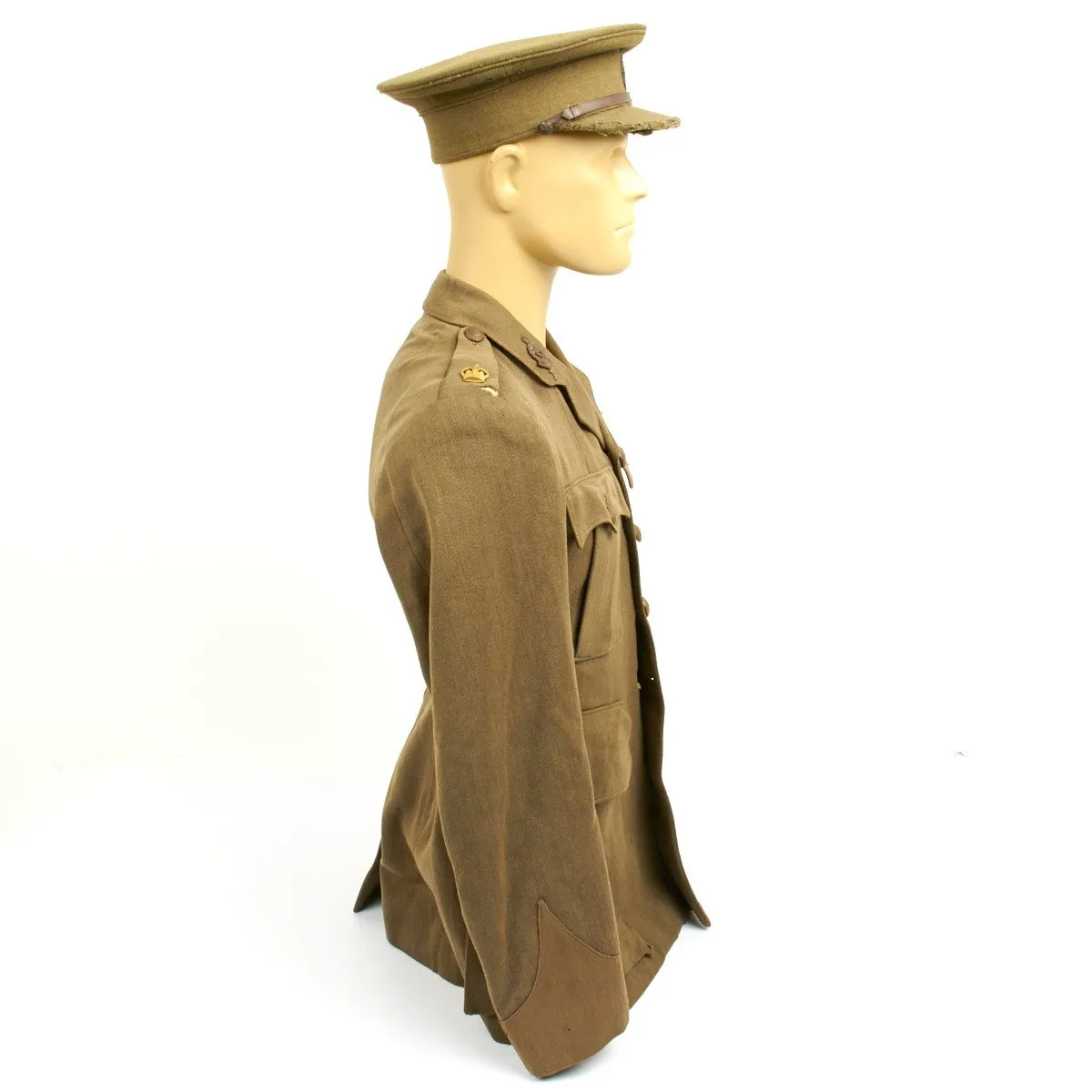 Original British WWI Royal Army Medical Corps Officer Uniform with Boots