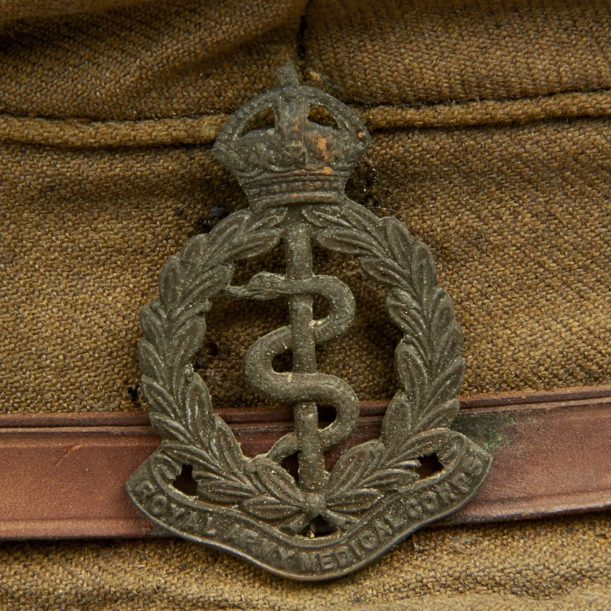 Original British WWI Royal Army Medical Corps Officer Uniform with Boots