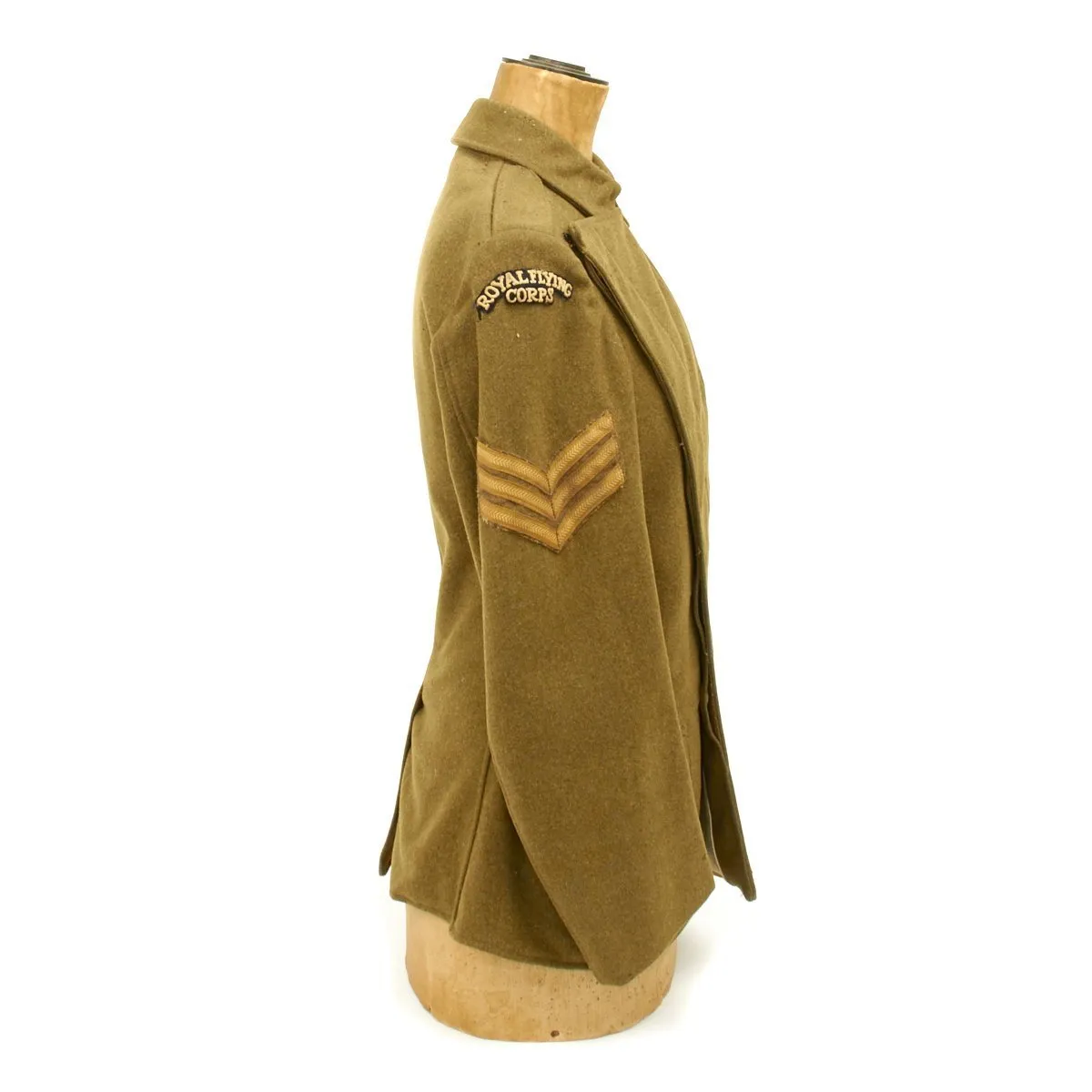 Original British WWI Royal Flying Corps Sergeant Pilot Model 1914 Maternity Tunic Uniform Set