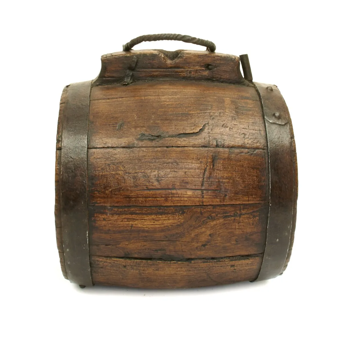 Original Naval Gunner's Water Keg Marked to Spanish Ship SAN JOSEF 1797