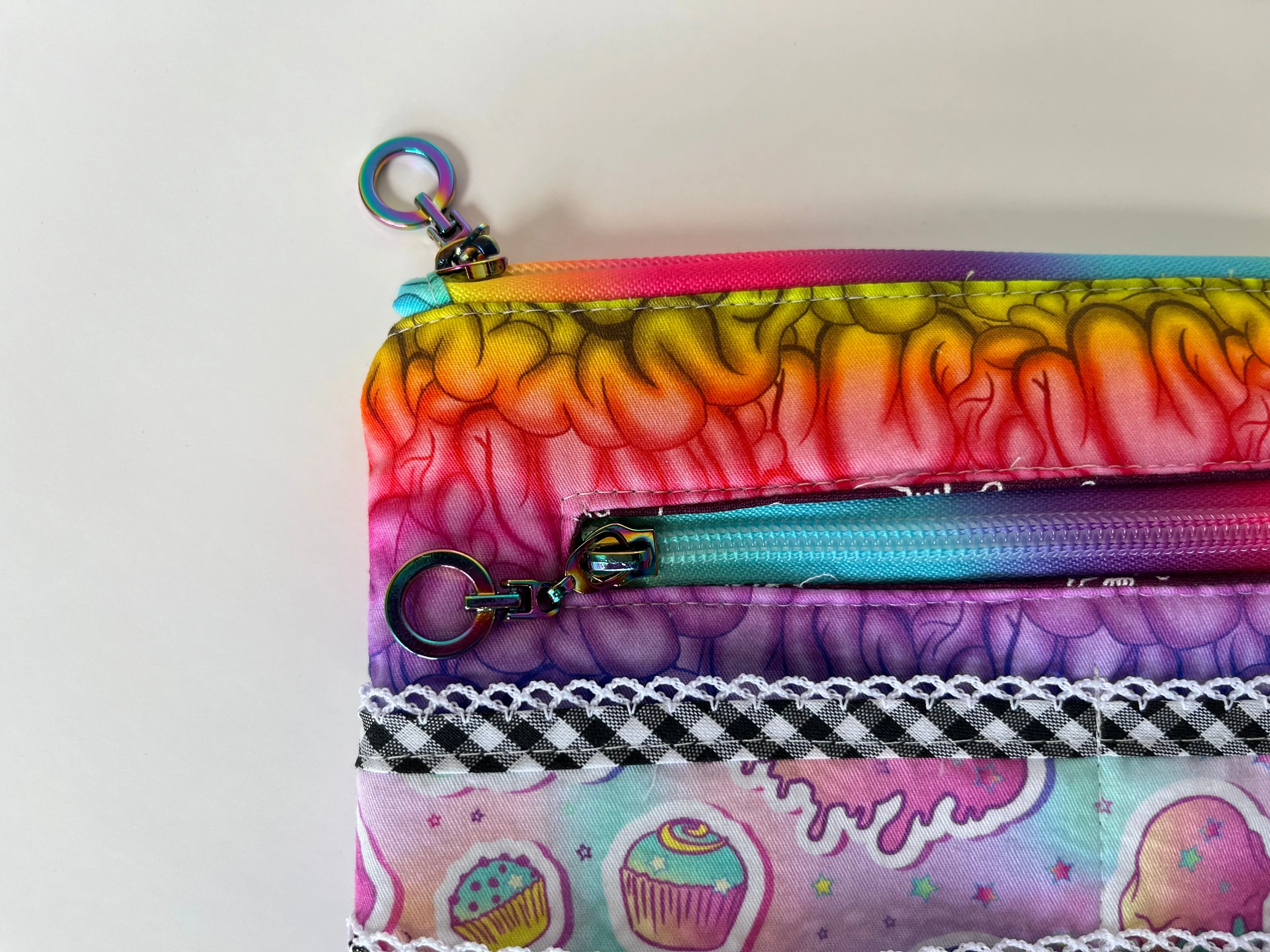 Pastel Goth Planner Pouch, Journal Pouch, Bag Organizer