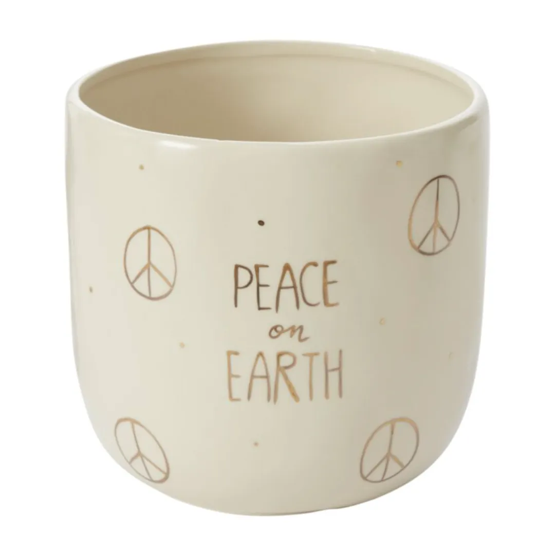 Peace on Earth Pot {Medium}