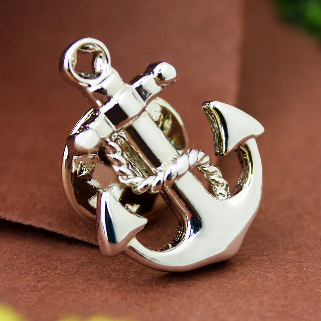 Peluche Anchor Lapel Pin