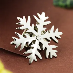 Peluche Snow Flake Lapel Pin