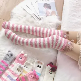 Pink Bear Thigh Highs