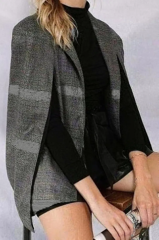 Plaid Blazer Jacket