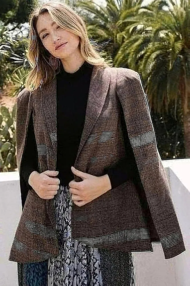 Plaid Blazer Jacket