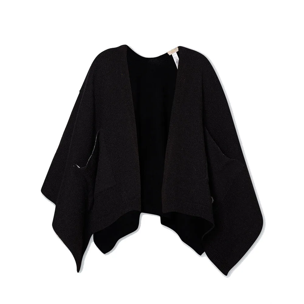 Poncho Donna LIU JO in Maglia Nera con Logo