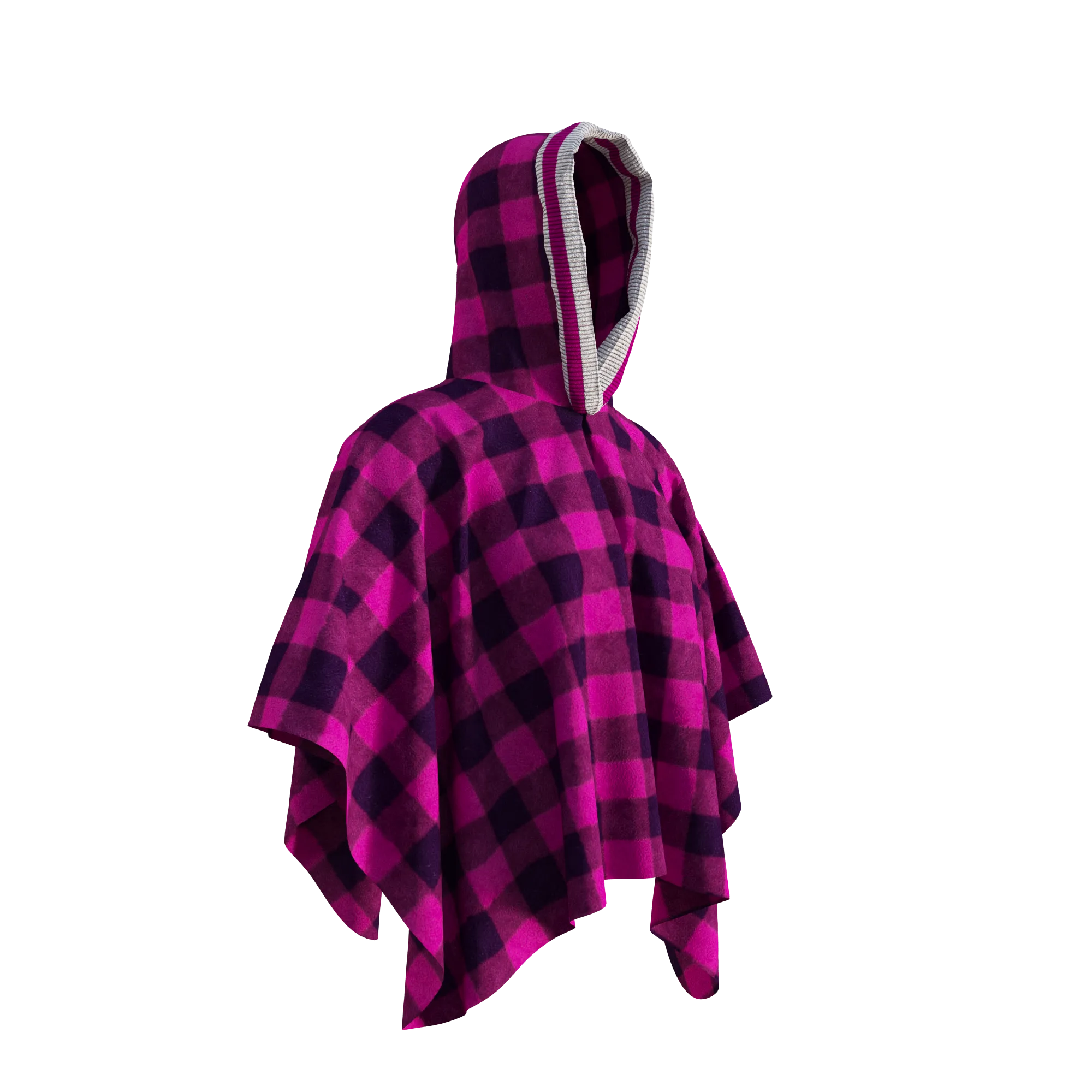 Pook Poncho - Adult Pink Polar Fleece w/ Snap Fastners