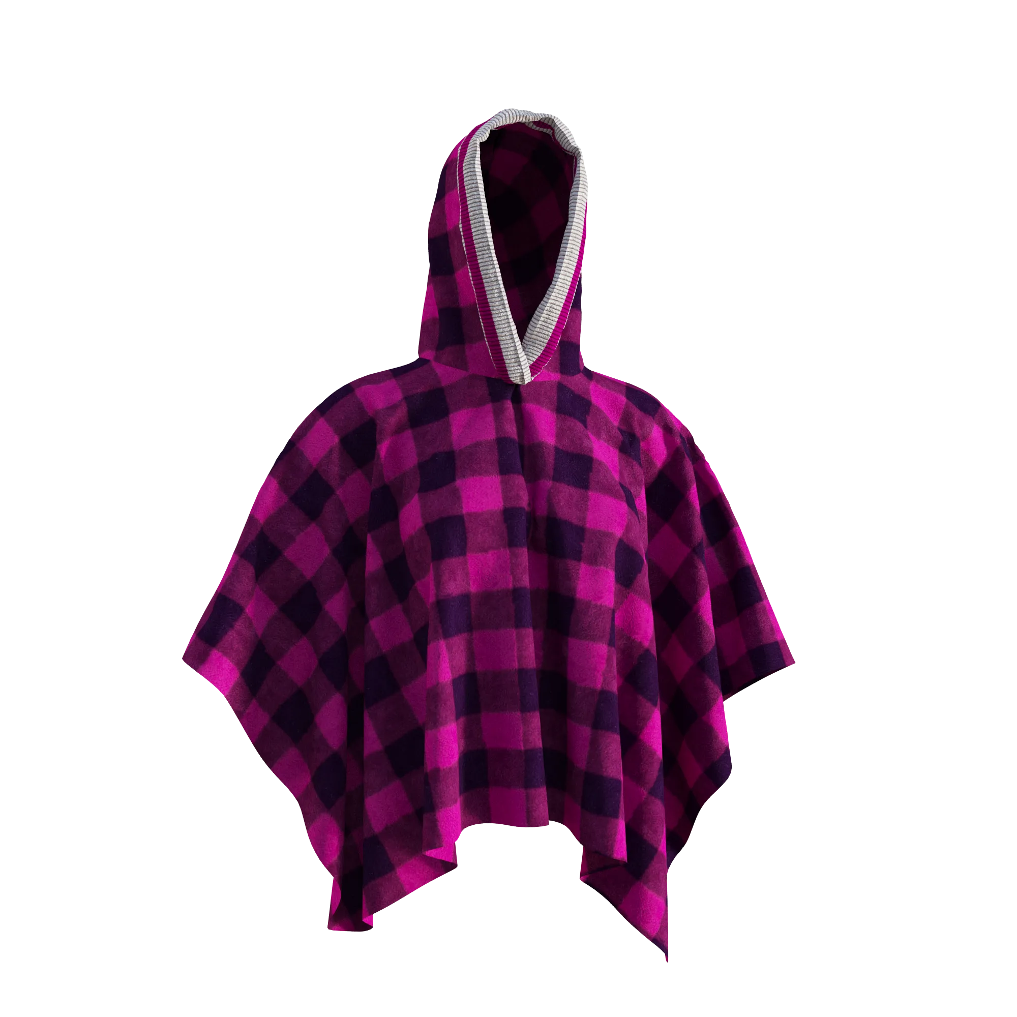 Pook Poncho - Adult Pink Polar Fleece w/ Snap Fastners