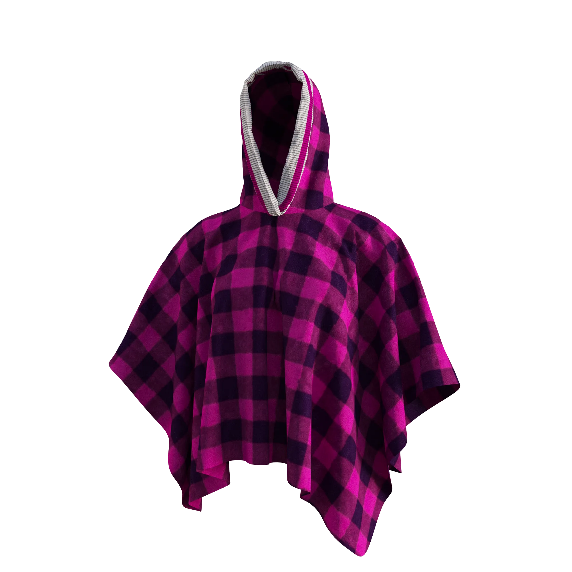 Pook Poncho - Adult Pink Polar Fleece w/ Snap Fastners