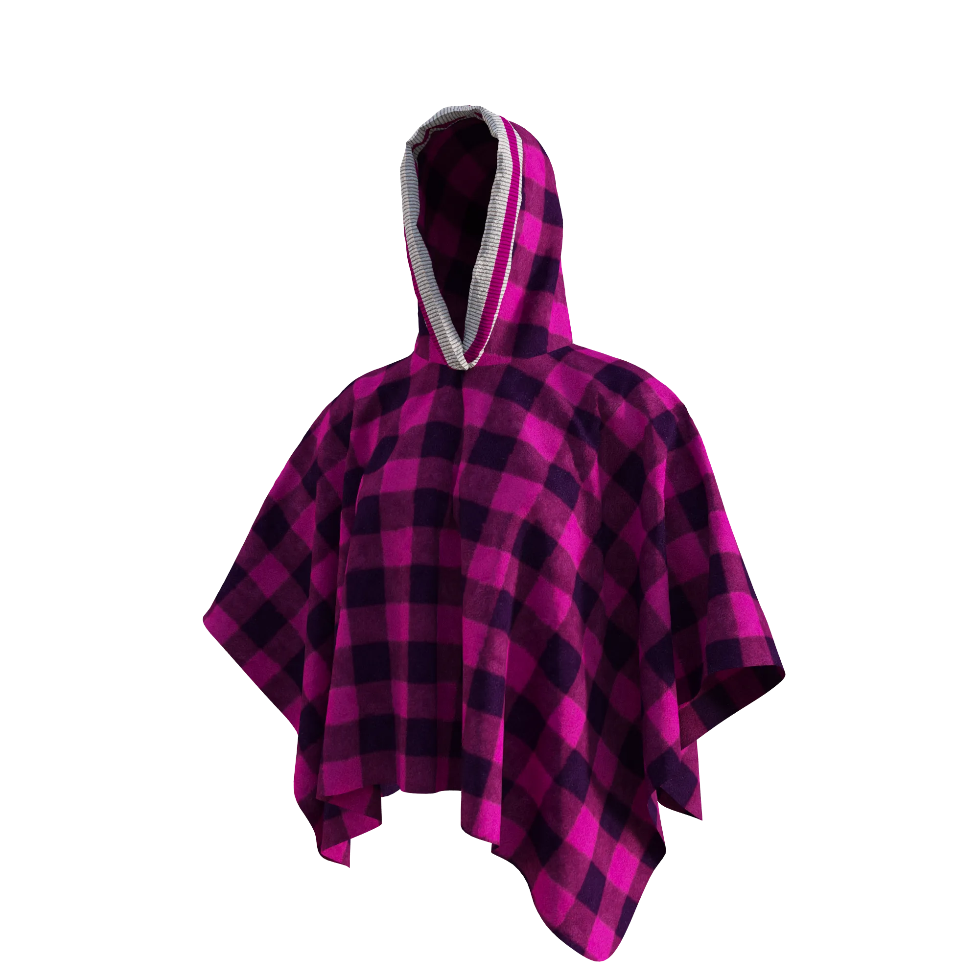 Pook Poncho - Adult Pink Polar Fleece w/ Snap Fastners