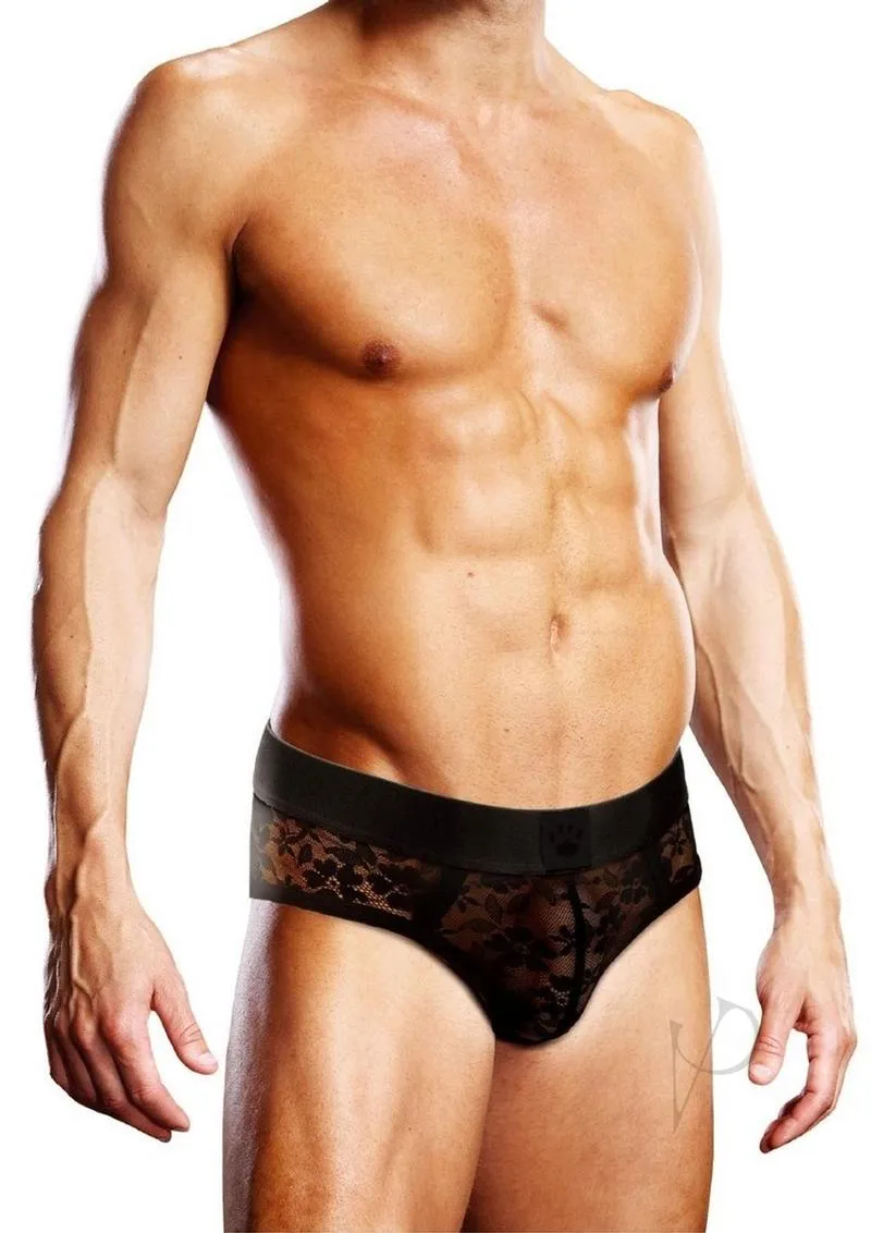 Prowler Black Lace Brief Xl