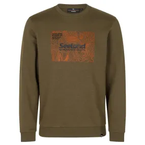 Pulse Sweatshirt - Dark Olive Melange by Seeland