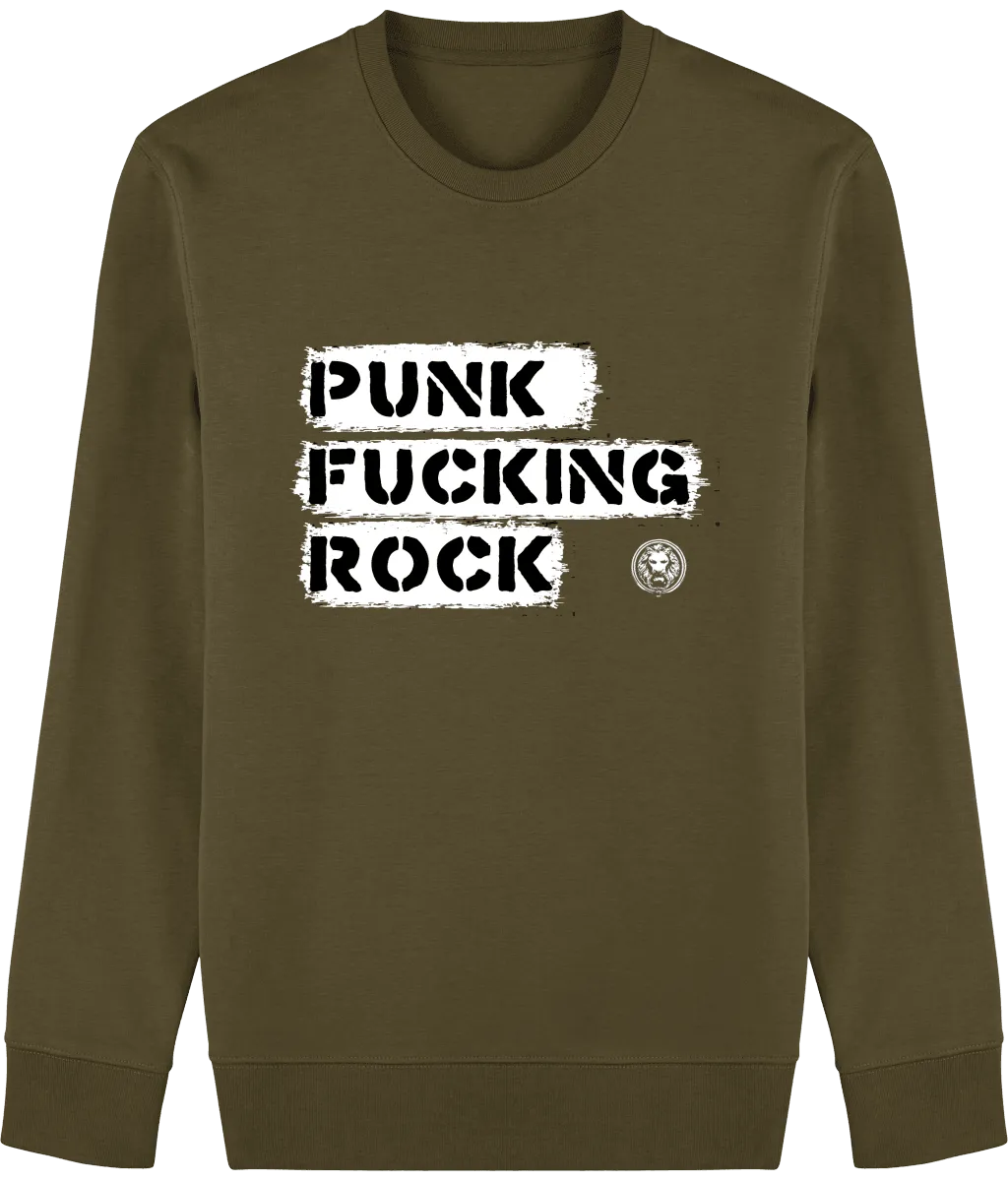 Punk Fucking Rock Crew Neck Sweatshirt