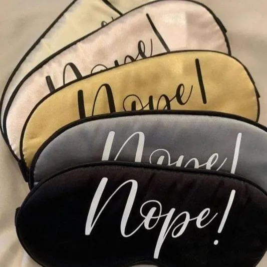 "Nope!" Satin Eye Mask