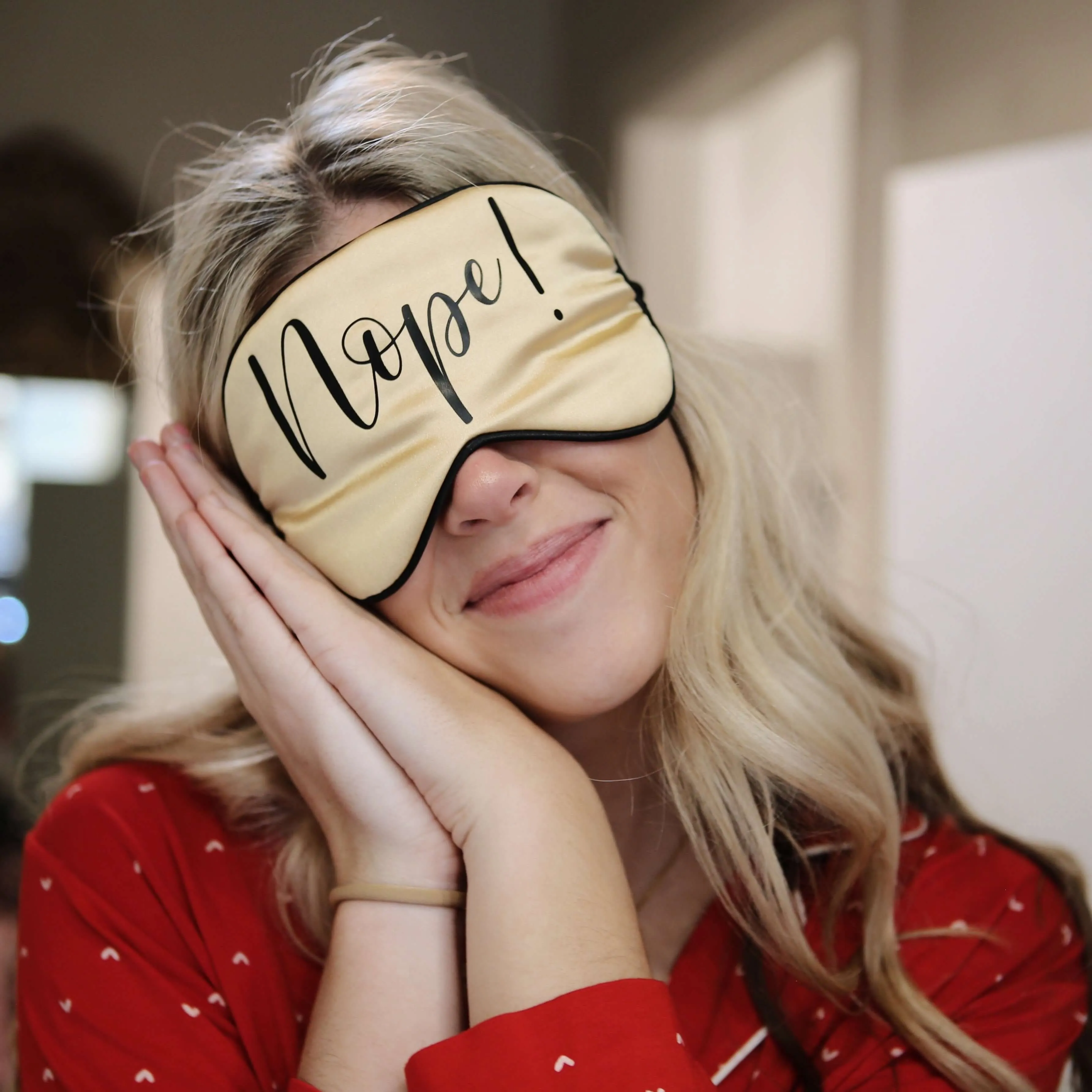 "Nope!" Satin Eye Mask