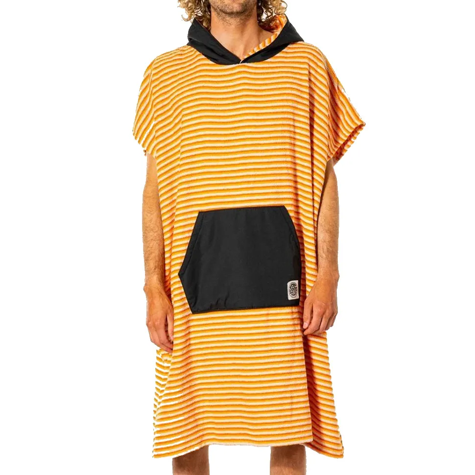 Rip Curl Surf Sock Hooded Towel Changing Poncho - Orange