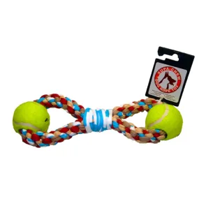 Rope Toy - Cotton 2 Rings with 2 Balls