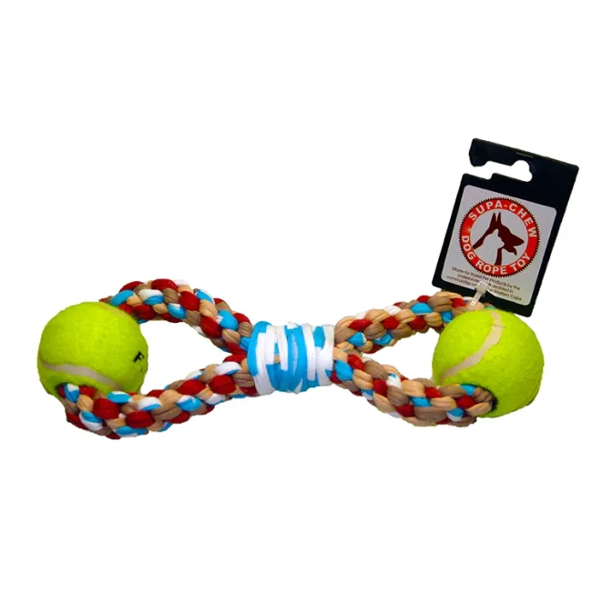 Rope Toy - Cotton 2 Rings with 2 Balls