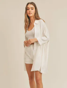 Sadie & Sage Friendly Face Shirt Dress