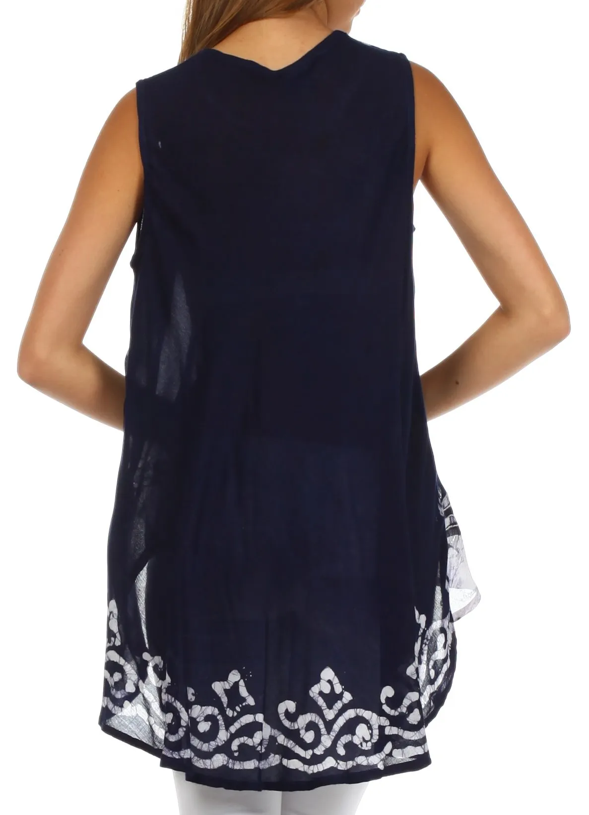 Sakkas Wild Raven Batik Hi Lo Blouse / Tunic