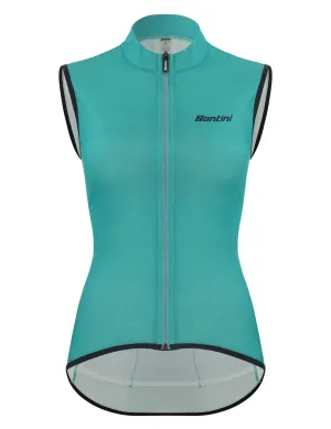 Santini Women's Nebula Puro Wind Vest - Aqua