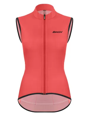 Santini Women's Nebula Puro Wind Vest - Granatina Pink